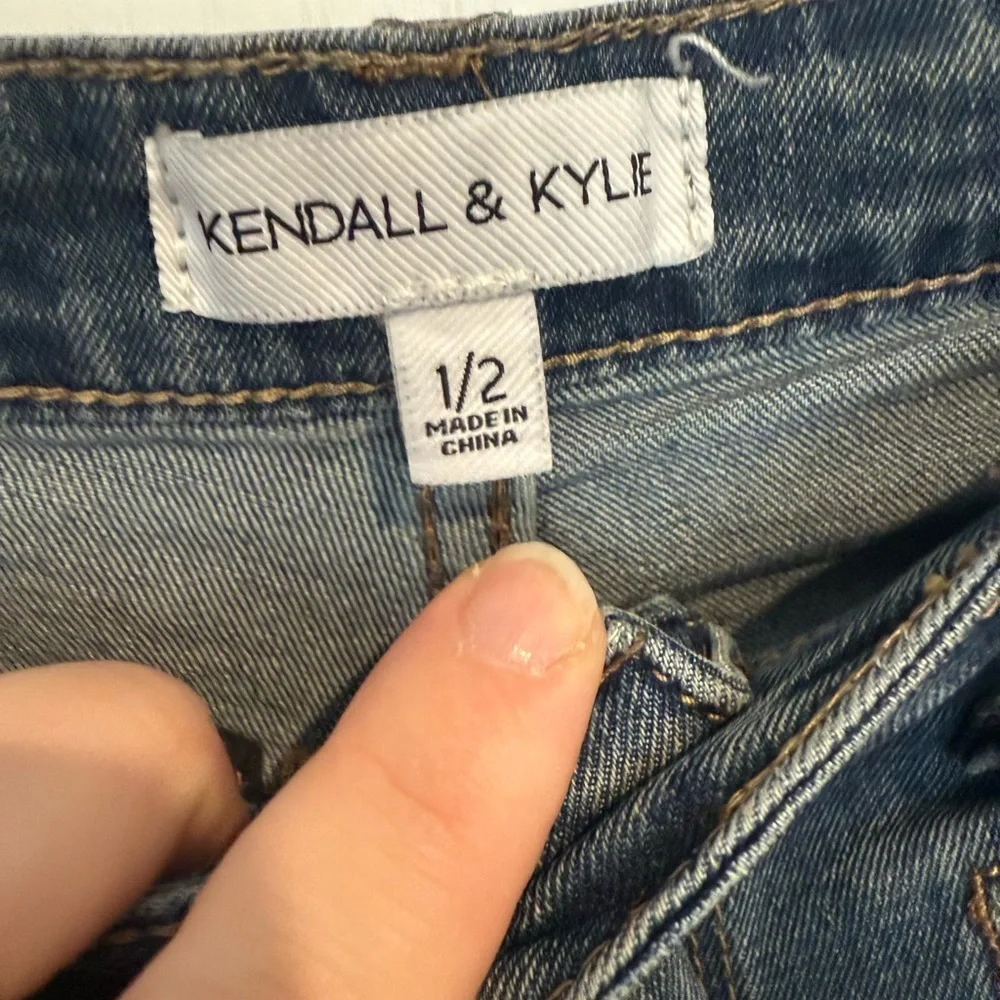 Kendall & Kylie Dark Blue Flare Jeans - Picture 2 of 3